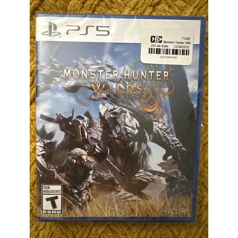 Capcom Monster Hunter Wilds PlayStation 5 One Size Blue New Action RPG PS5 Game
